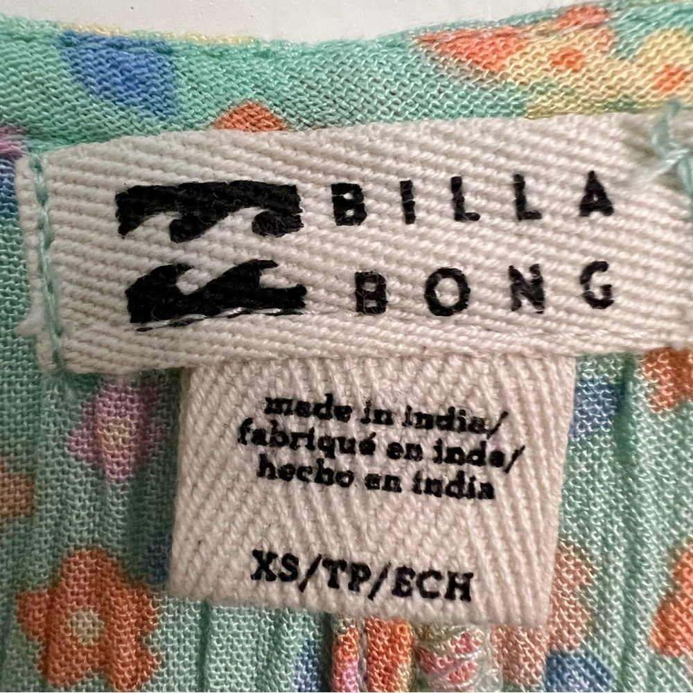 NWOT Billabong All For You Mini Dress in Spearmint Green SZ XS - Picture 4 of 8